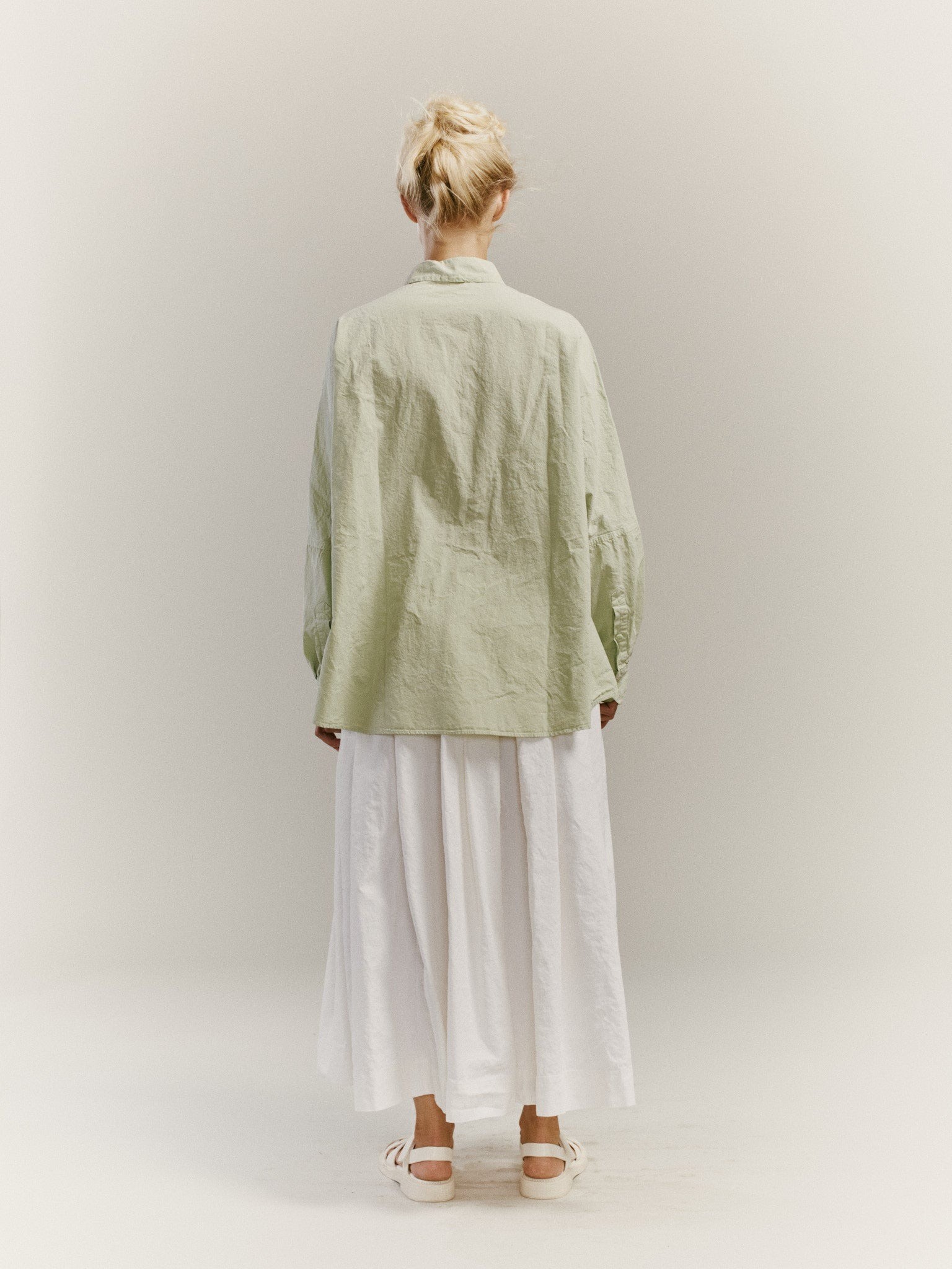 WAGA SOLEIL SHIRT - PAPER COT - JADE