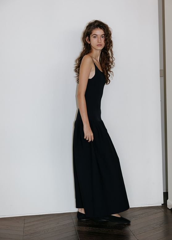LSIS KNIT DRESS BLACK